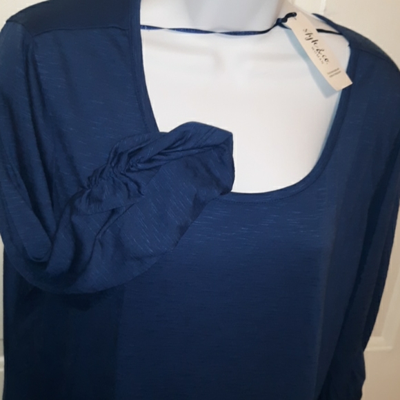NWT*STYLE & CO*Plus Size Chiffon Hem 3/4 Top - Picture 12 of 12